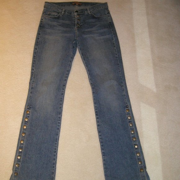 AB 2501 Arden B (Size 6 Long) Distress Spandex   Denim (Boot Leg) - Picture 1 of 12
